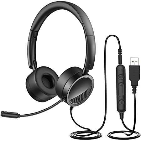 Gindoly PC Headset mit 3,5mm oder USB für 19,49€ (statt 30€)