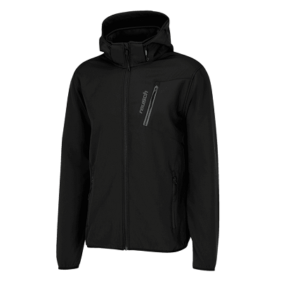 Reusch Softshelljacke wind  und wasserabweisend in Schwarz oder Dunkelgrau für 34,99€ (UVP: 100€)