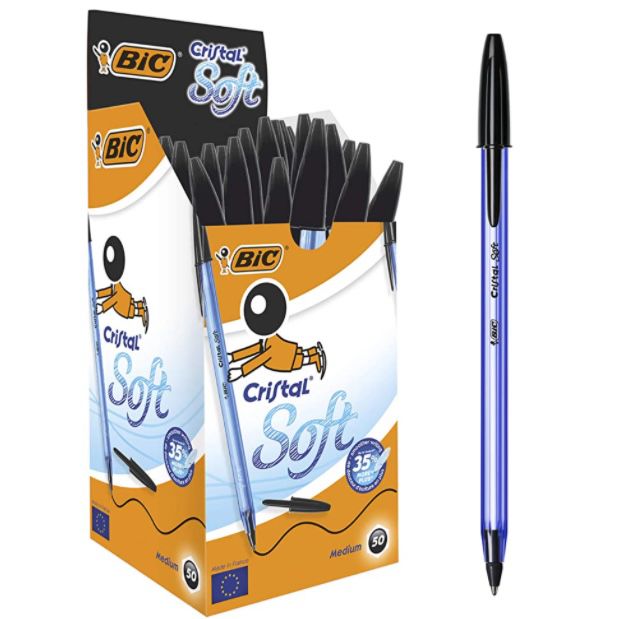 50er Pack BIC Cristal Soft Kugelschreiber für 4,89€ (statt 8€)