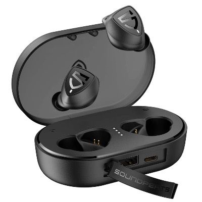 SoundPEATS Bluetooth inEar Kopfhörer bis 100 Stunden Spielzeit und integriertem Mikrofon für 24,39€ (statt 40€)