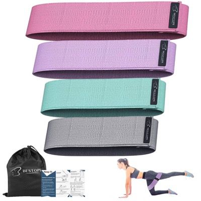 4er Pack BESTOPE Stoff Fitnessbänder für Yoga, Pilates oder Krafttraining für 10,79€ (statt 18€)