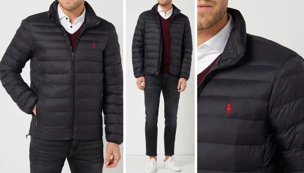 Polo Ralph Lauren Light Steppjacke mit Wattierung z.B. in Schwarz für 134,99€ (statt 200€)