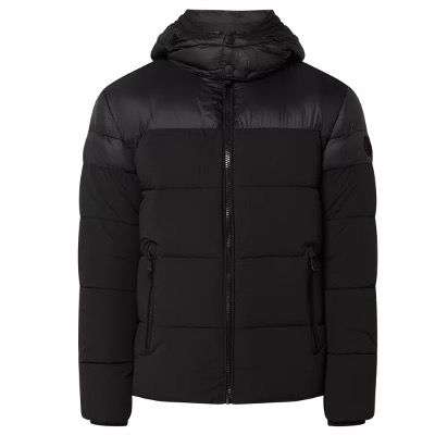 JOOP! Jeans Steppjacke Josha mit abnehmbarer Kapuze in Schwarz für 172,49€ (statt 250€)