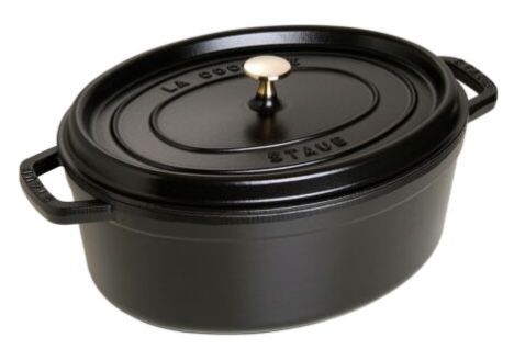 Staub Bratentopf 33 x 28 cm oval in Schwarz für 144€ (statt 179€)