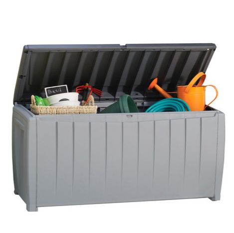 Keter Novel Aufbewahrungsbox mit Sitzfunktion (340L) für 58,90€ (statt 73€)