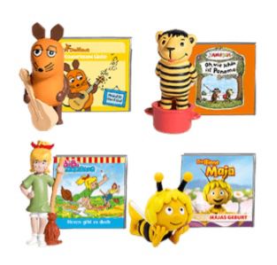 4 Tonie Hörfiguren kaufen nur 30€ bezahlen   z.B. König der Löwen, Dschungelbuch, Benjamin Blümchen oder Bambi
