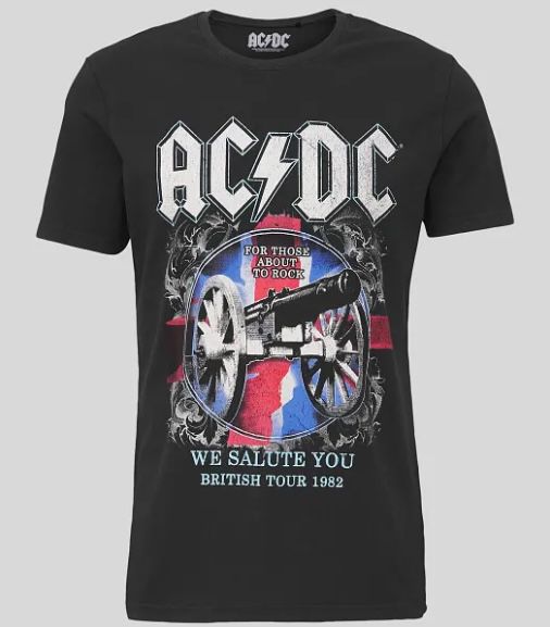 AC/DC T Shirt in XS bis XL für 5,99€ (statt 13€)