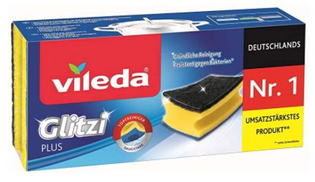 4x 3er Pack Vileda Glitzi Plus Topfreiniger ab 3€   Prime