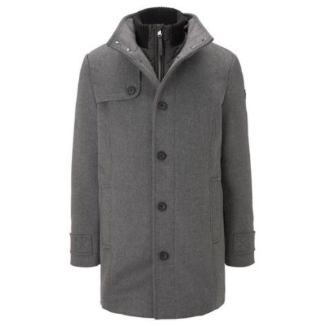 Tom Tailor Wollmantel mit gesteppter Unterjacke bis 2XL für 71,99€ (statt 139€)