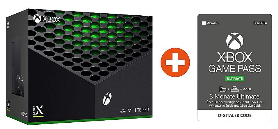 Xbox Series X 1TB inkl. 3 Monate Game Pass Ultimate für 524€