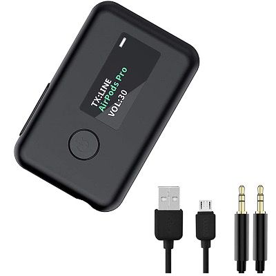 Rpanle Bluetooth 5.0 Transmitter und Empfänger mit LED Anzeige für 7,99€ (statt 13€)