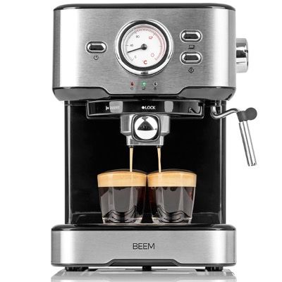 BEEM Siebträgermaschine Espresso Select mit 15 bar in Silber für 79,99€ (statt 106€)