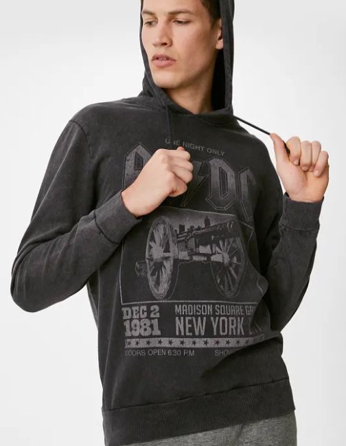 AC/DC Hoodie in Vintage Optik bis XL für nur 22,46€ (statt 37€)