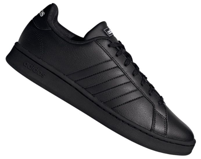 adidas Grand Court Leder-Sneaker in Schwarz für 34,95€ (statt 49€)