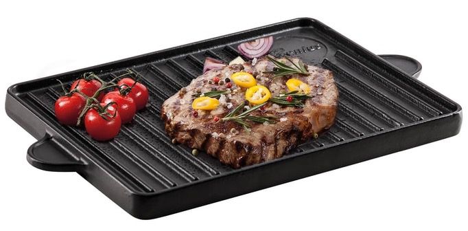 Genius BBQ Grill Platte aus Gusseisen mit Antihaftbeschichtung 2seitig für 29,95€ (statt 40€)