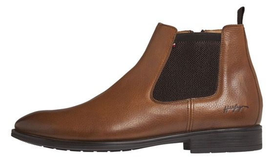 Tommy Hilfiger Chelsea Herren Boots mit Blockabsatz in Braun für 76,30€ (statt 106€)