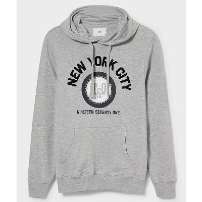 C&A Herren Hoodie im New York Style für 11,24€  (statt 20€)