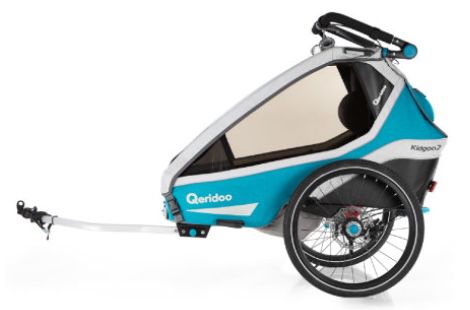 Qeridoo KidGoo 2 Sport (2020) Kinderfahrradanhänger in Petrol für 529€ (statt 599€)
