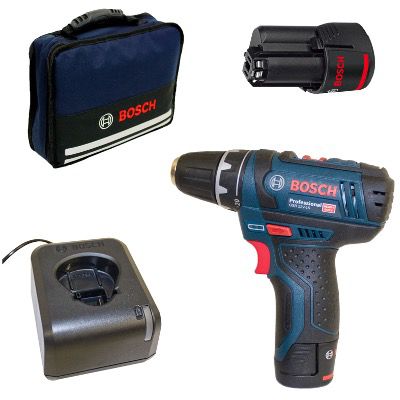 Bosch GSR 12V 15 Akku Bohrschrauber + 2x 2Ah Akku und Tasche für 98,99€ (statt 109€)