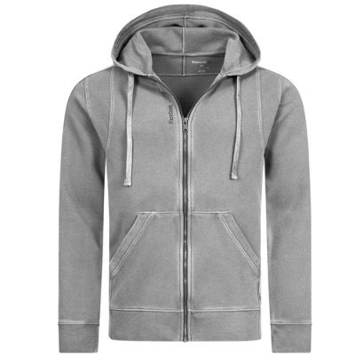 Reebok El Pigment Herren Kapuzen Sweatjacke in Blau und Grau für 29,94€ (statt 42€)