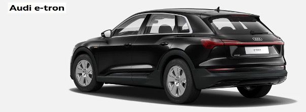 Gewerbe: Audi e tron Elektro mit 313PS in Schwarz für nur 269€ netto   LF 0,66