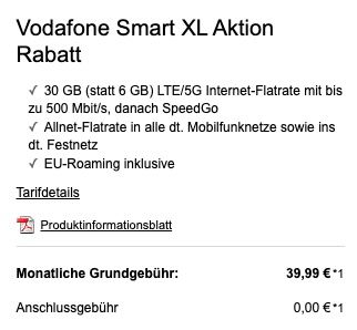 Xiaomi Mi 11 5G mit 256GB + 10€ Amazon Gutschein für 4,99€ + Vodafone Allnet mit 30GB LTE/5G für 39,99€ mtl.