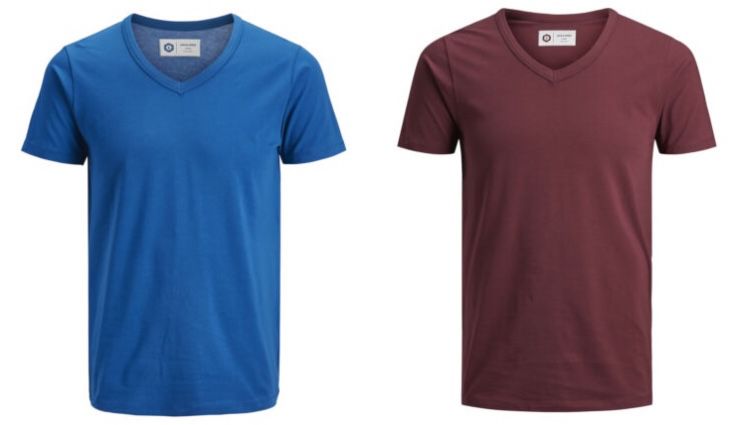 Verschiedene Jack & Jones Shirts mit V Neck für je 10,99€ (statt 15€)