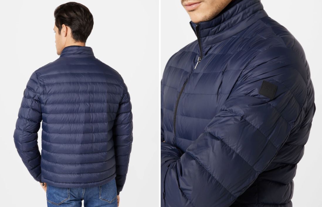 BOSS Daunen Steppjacke Chorus mit Stehkragen für 199€ (statt 249€)   Restgrößen