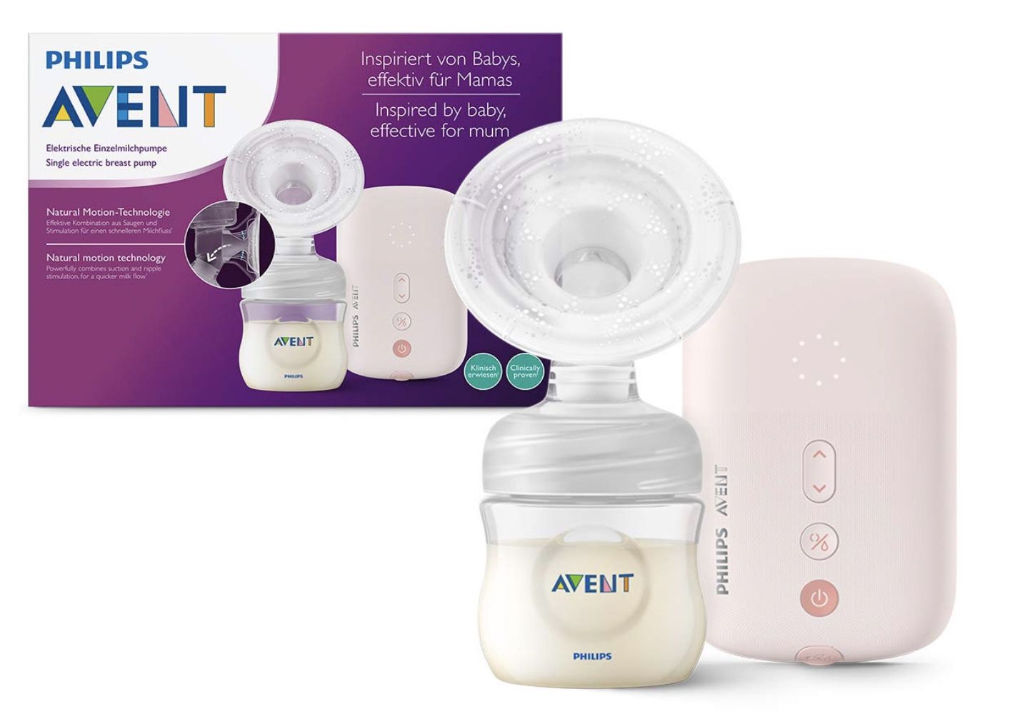 Philips Avent elektrische Milchpumpe SCF395/11 für 85,99€ (statt 110€)