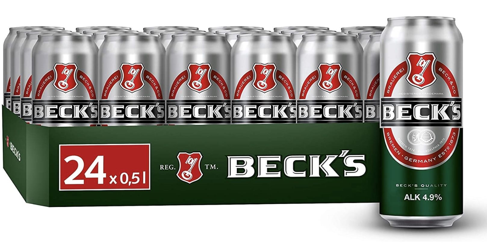 24er Tray Becks Dosenbier (je 0,5 L) ab 17€ (statt 21€)