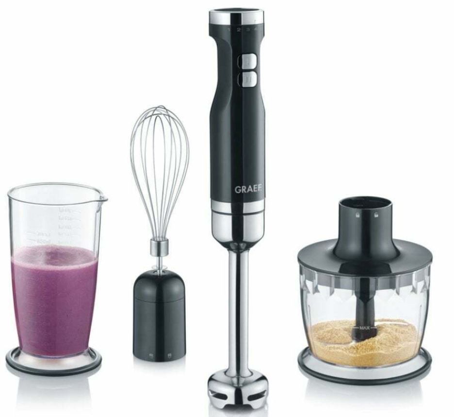 Graef HB502EU Stabmixer mit Zubehör für 39,99€ (statt neu 72€)