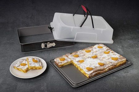 Probus Blechkuchen Springform mit Transporthaube für 14,99€ (statt 34€)