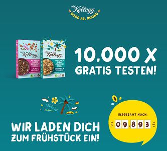 Crunchy Müsli von Kellog`s kostenlos ausprobieren