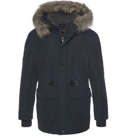 Bruno Banani Parka mit abnehmbarem Fellimitat an der Kapuze für 95,99€ (statt 138€)