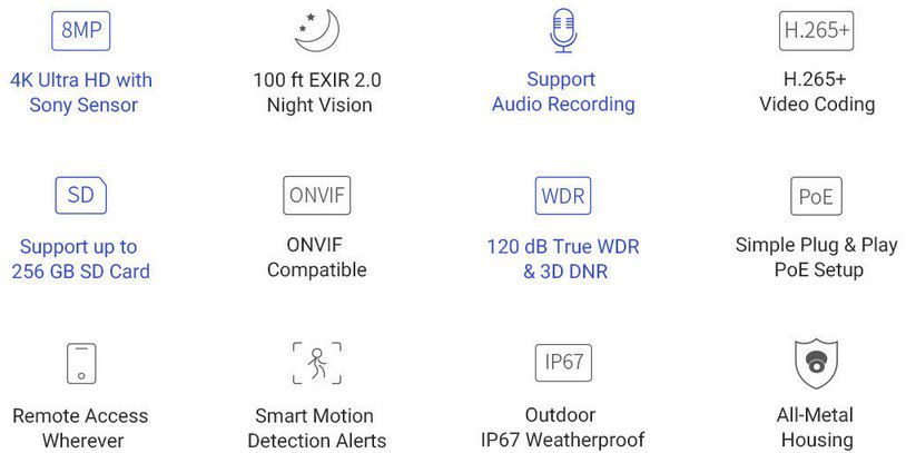 Annke C800 4K POE IP Überwachungskamera für 65€ (statt 90€)