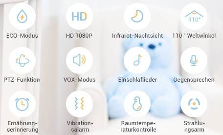 HeimVision Soothe 3    1080p Babyphone mit Kamera, VOX Modus & Nachtsicht für 95,99€ (statt 160€)