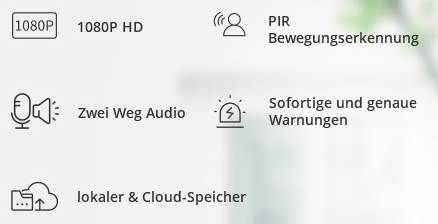 SANNCE 1080p Akku Überwachungskamera mit 10.000mAh & 2 Wege Audio für 59,99€ (statt 80€)