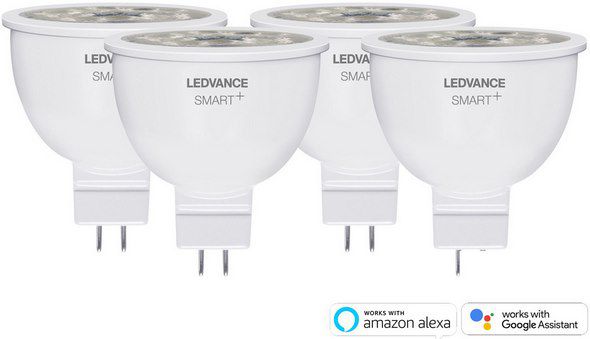 4x LEDVANCE Smart+ LED Lampe (GU5.3) mit App Anbindung für 40,90€ (statt 50€)