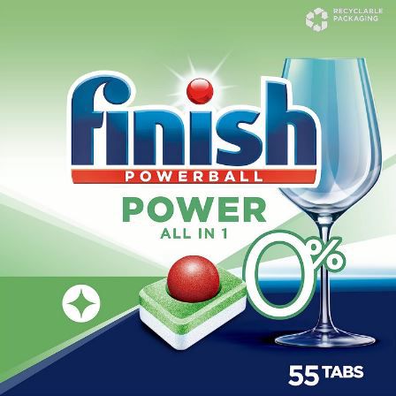 55er Pack Finish 0% All in 1 Spülmaschinentabs für 5,94€ (statt 11€)