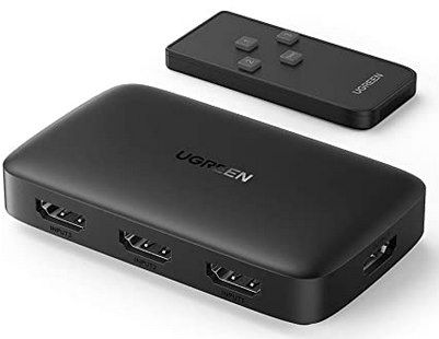 UGREEN 3in1 HDMI Switch mit Fernbedienung für 13,04€ (statt 19€)   Prime