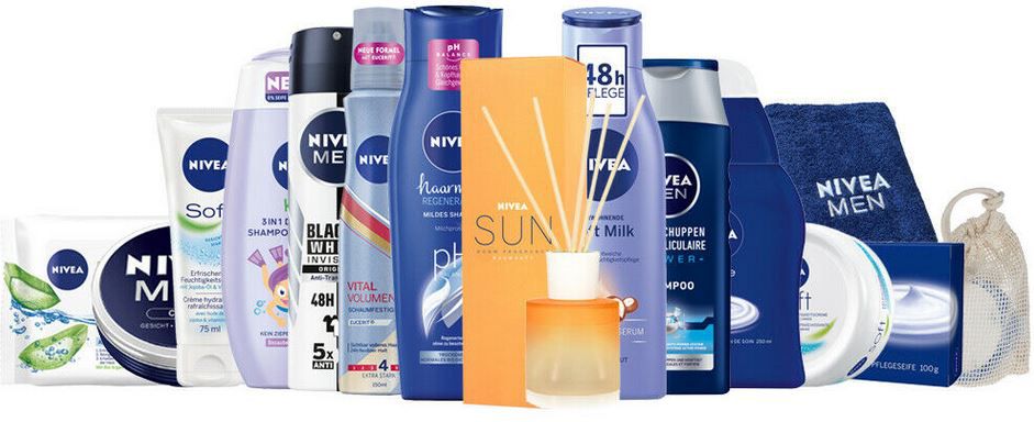 NIVEA Beauty Box 15tlg   Pflegeprodukte & Handtuch für 29,99€ (statt 40€)