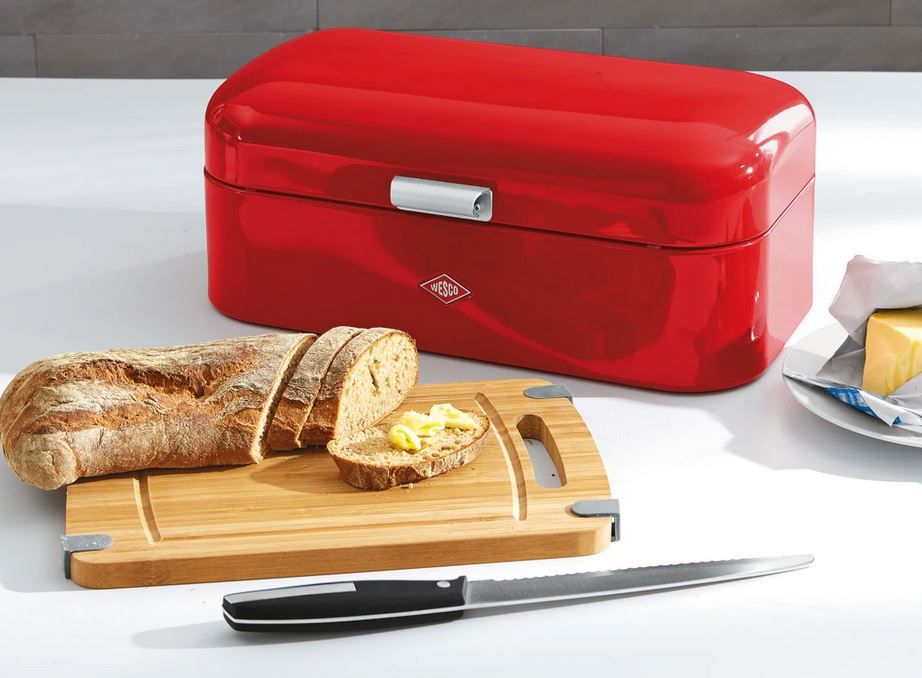 Wesco Grandy Brotkasten + Messer + Schneidebrett div. Farben für 53,86€ (statt 77€)