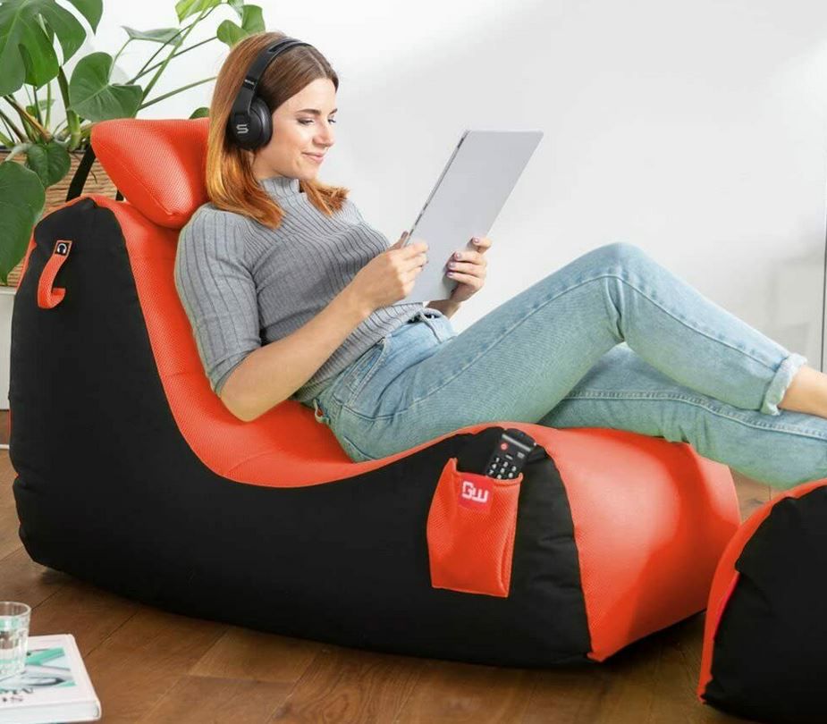 Gamewarez Sitzsack Relax mit Fußablage für 69,99€ (statt 104€)