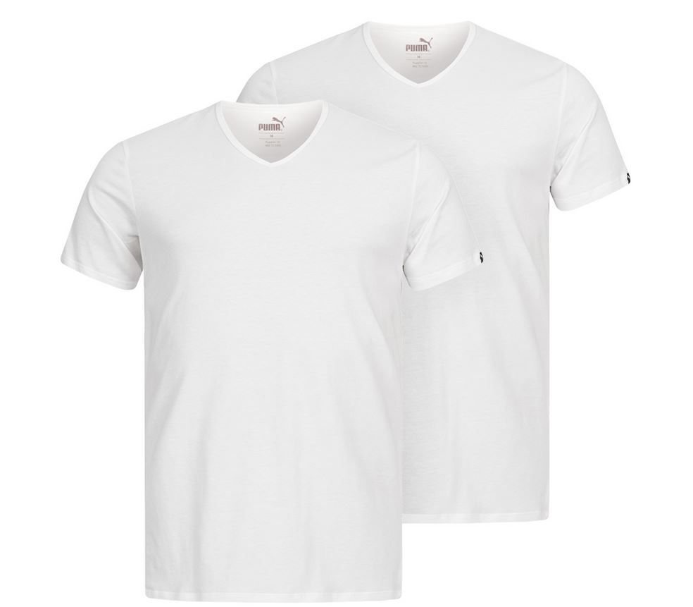 Doppelpack: PUMA Basic V Neck Herren T Shirts für 15,95€ (statt 20€)