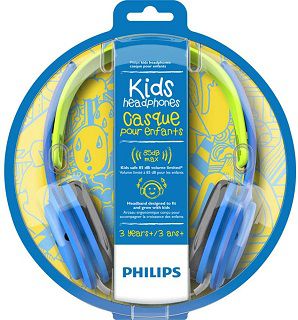 PHILIPS SHK2000BL On ear Kopfhörer in Blau/Grün für 9€ (statt 23€)