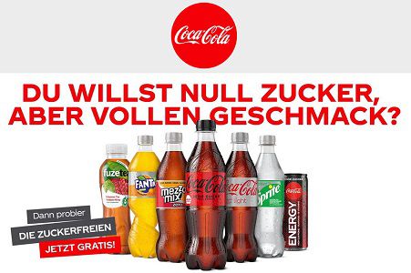 Zuckerfreie Sorten von Coca Cola kostenlos ausprobieren