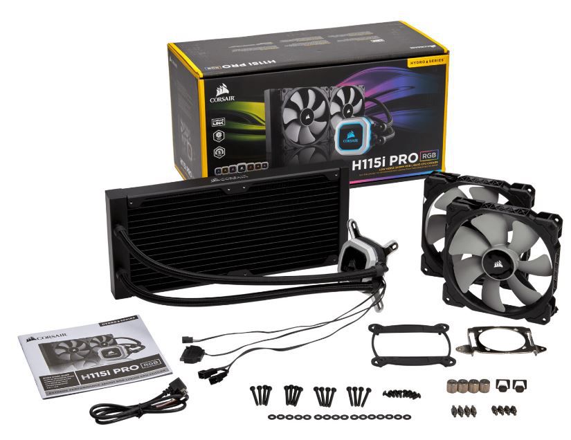 Corsair H115i PRO 280 mm Radiator Wasserkühler RGB Beleuchtung für 88€ (statt 124€)