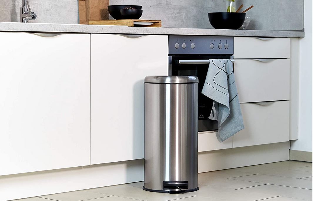 WENKO Leman 30l Edelstahl Tritteimer für 45,90€ (statt 57€)