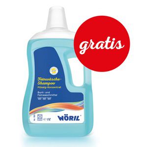 Gratis: 1 Flasche WÖRIL Feinwäsche Shampoo zzgl. 3,95€ Versand
