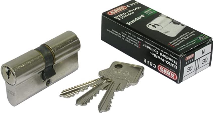 ABUS C83N Zylinder Schloss inkl. je 3 Schlüssel für 9,99€ (statt 14€)